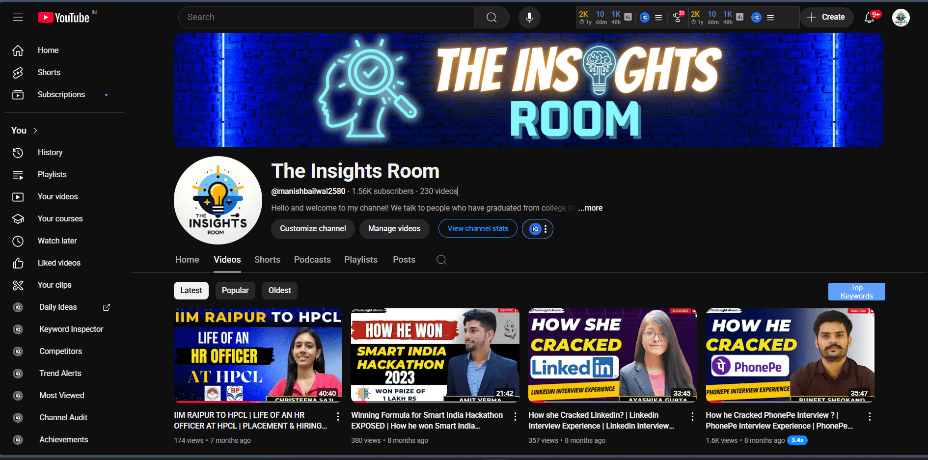 Visit YouTube Channel