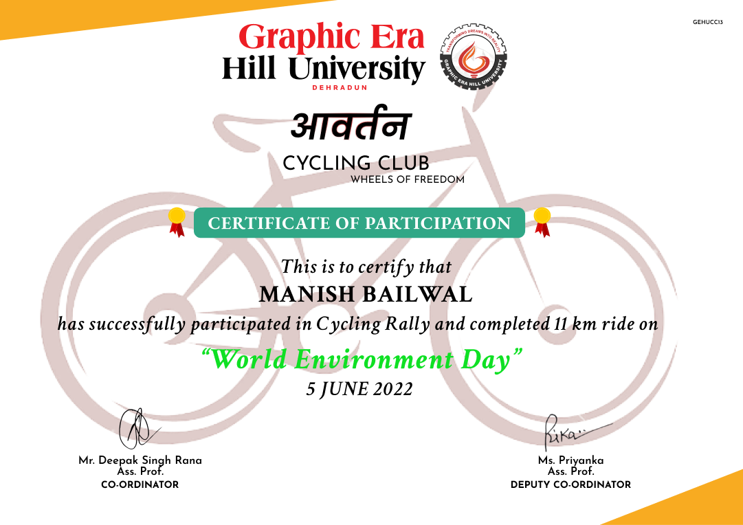 Cyclothon Certification