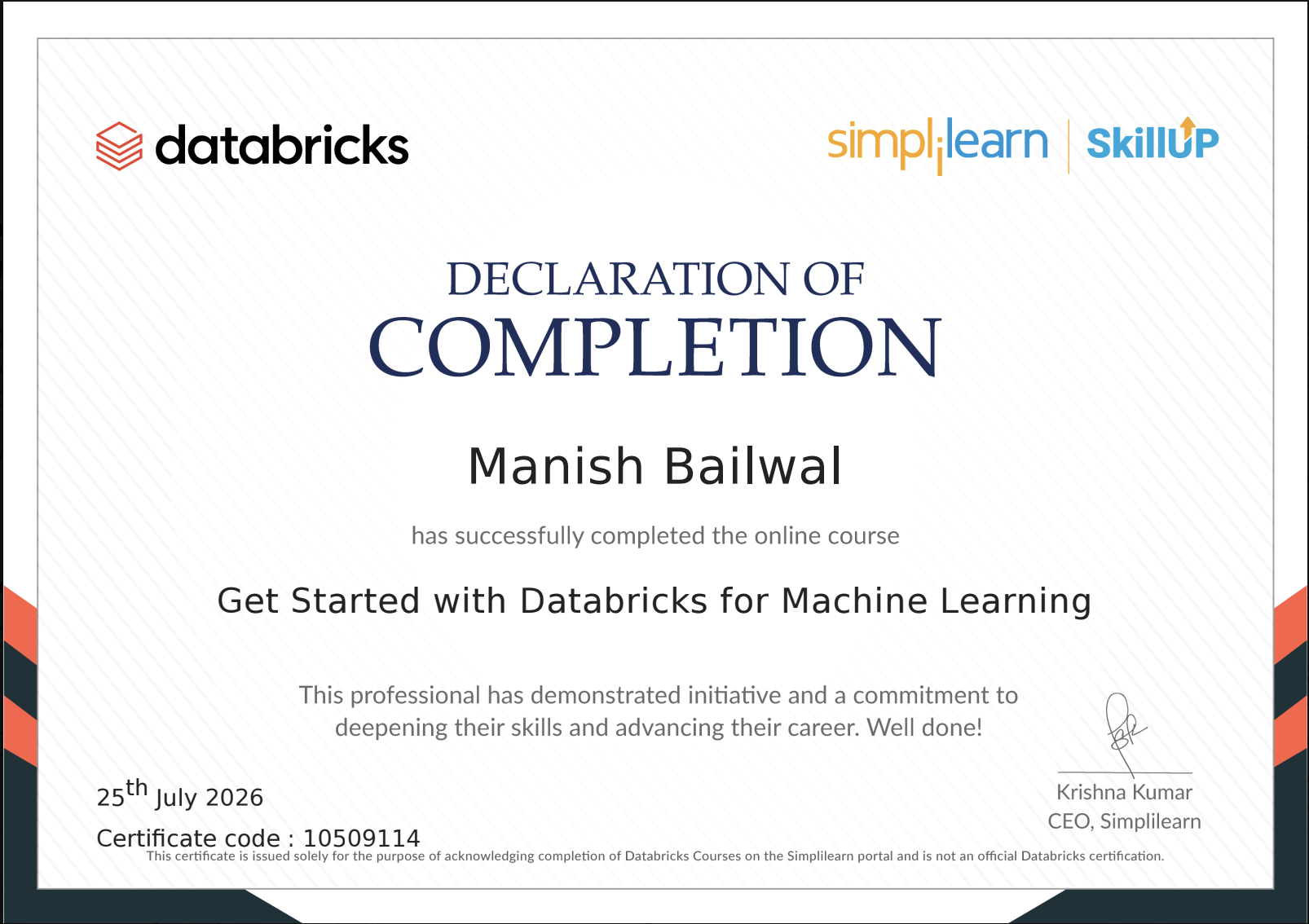Databricks for Machine Learning Certification