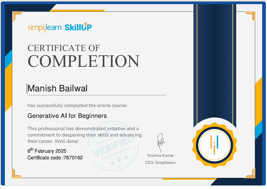 Generative AI Certification